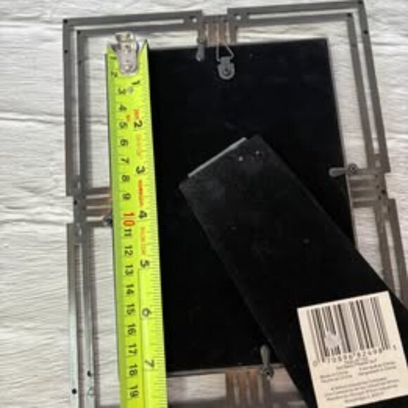 Vintage Wilton Industries Metal Pewter Art Deco Geometric Style Photo Frame - Picture 9 of 11